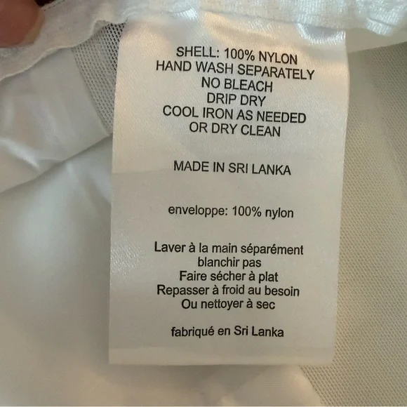 Vintage White Nylon Petticoat Crinoline Lace Hem Maxi Slip Skirt - Picture 10 of 12